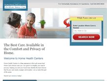 Tablet Screenshot of homehealthcenters.com